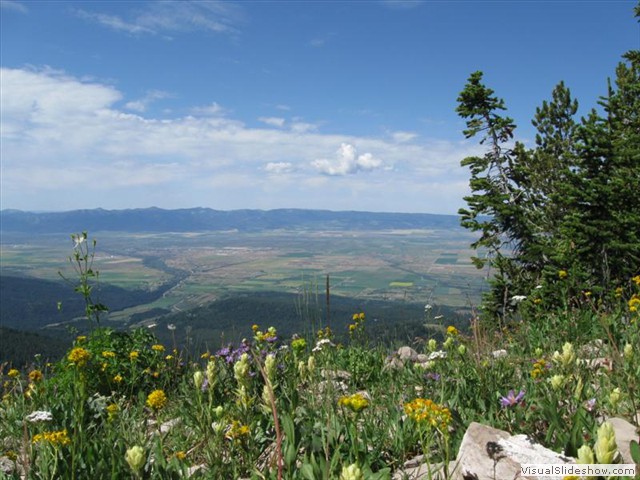 WY:   View East From Top of Grand Targhee Ski Lift
