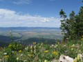 WY:   View East From Top of Grand Targhee Ski Lift